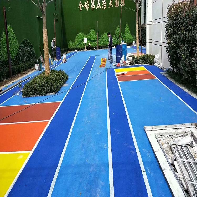 单层epdm塑胶场地材料epdm橡胶地坪厂方康专项施工